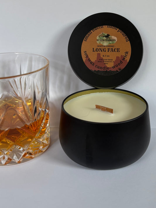 LONG FACE Scotch Whisky Candle